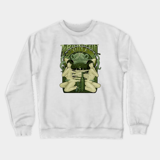 Absinthe Crewneck Sweatshirt by jpowersart